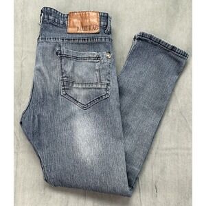 Blue Rag Jeans Distressed Mens 34x30 Pockets Medium Wash Denim RUNS SMALL